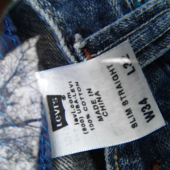 Levi Strauss distressed blue 34-32 - Picture 7 of 13
